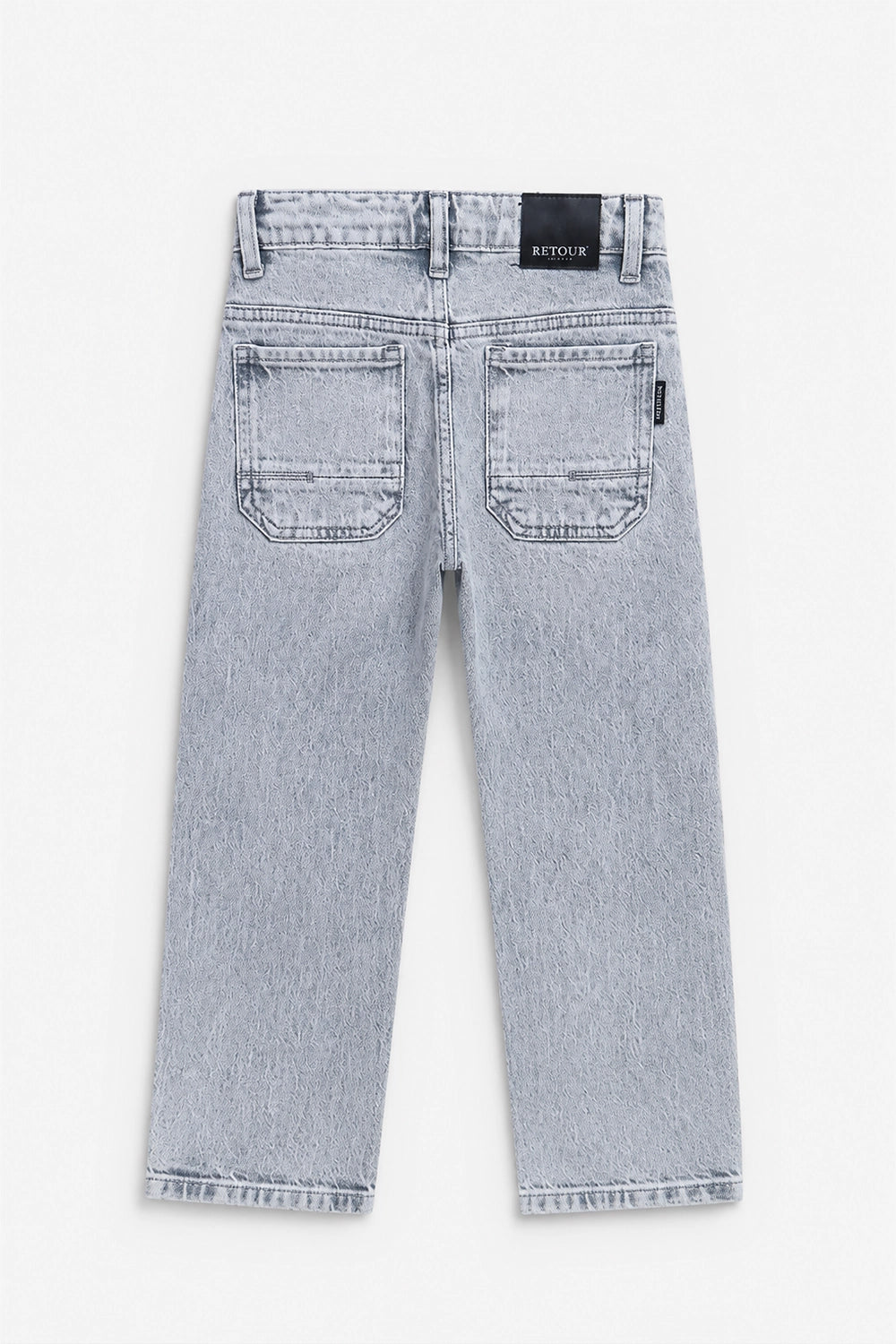 Boy Branded Straight fit Denim Pant - Grey