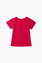 Girls Branded Graphic T-Shirt - Red