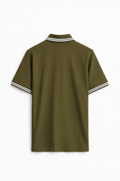 Jacquard Collar Polo