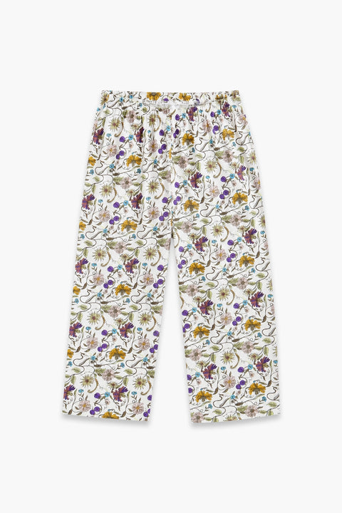Women branded Graphic Capri Suit - White