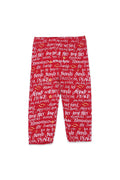 Kids Viscose Casual Printed Suit - Red