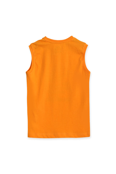 Boys Graphic Sando BSO24-06 - Mustard