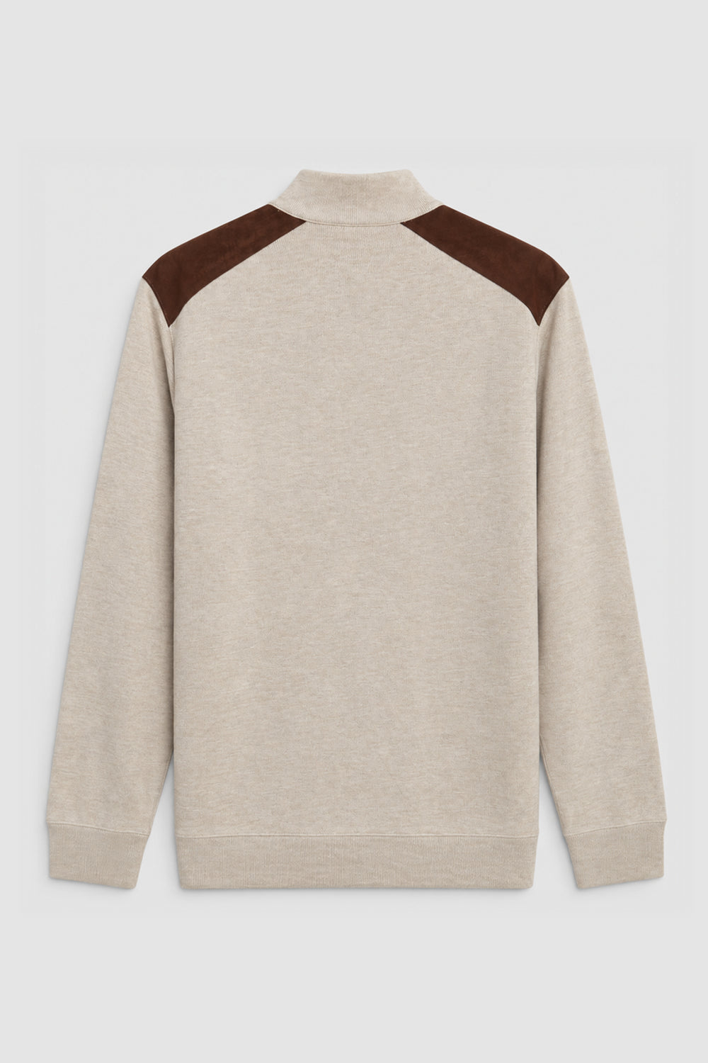 Men Branded Mockneck - L/Brown