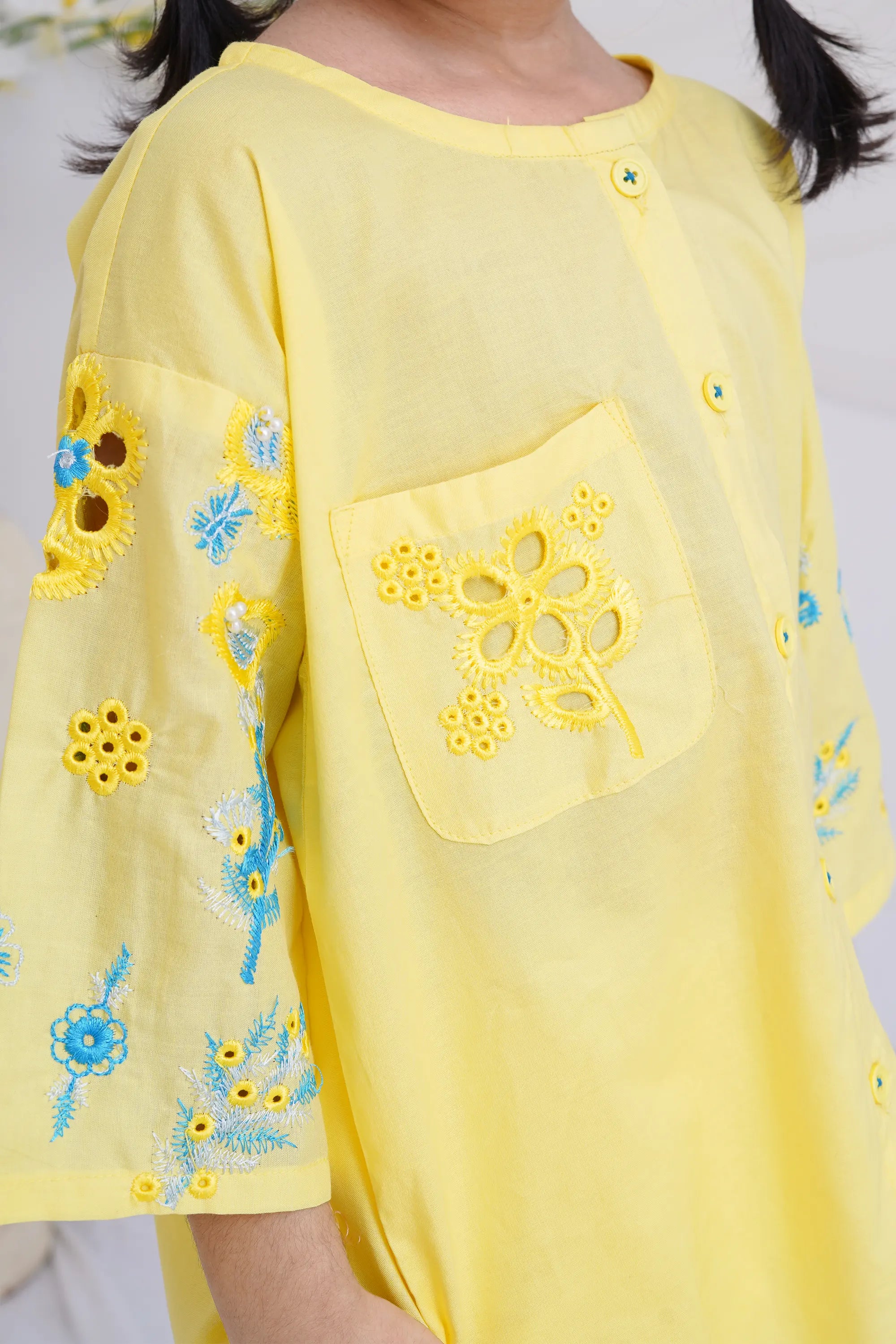2 PIECE EMB LAWN SUIT