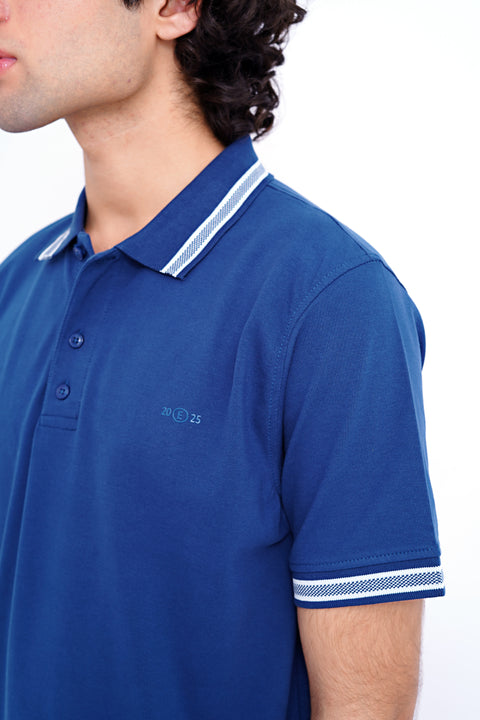 Jacquard Collar Polo