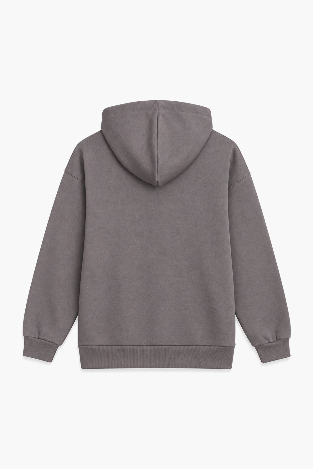 Women Branded Fleece Graphic Zipper Hoodie - Grey