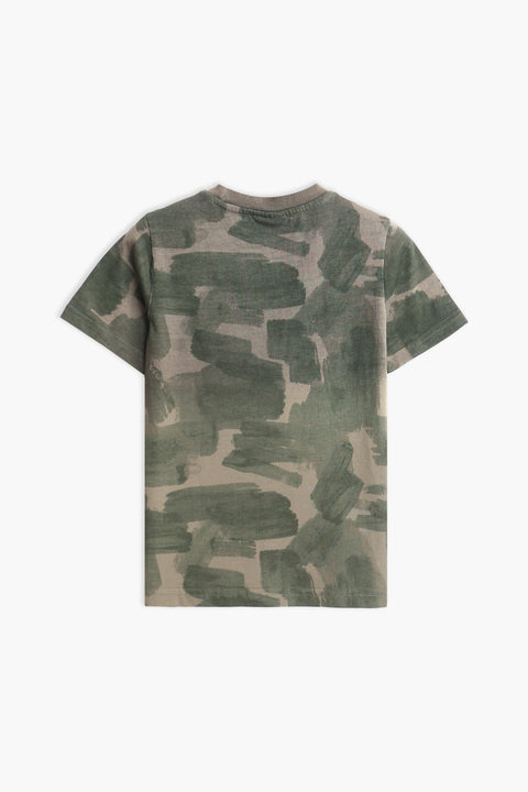Boys Branded T-Shirt - Camouflage