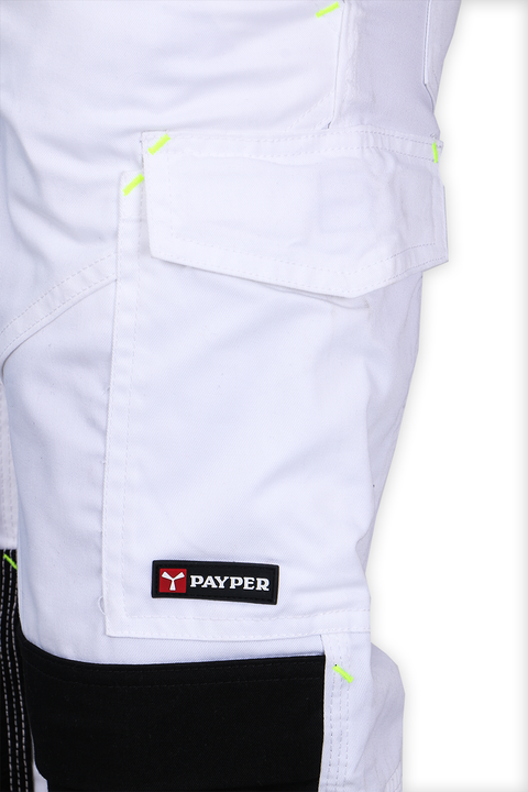 Men Cargo 6 Pocket Cotton Pant (Brand: Payper)  - White