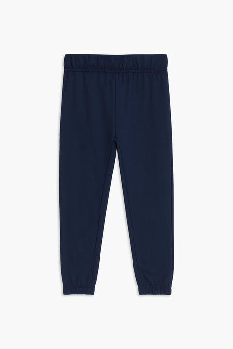 Boys Branded Terry Trouser - Navy