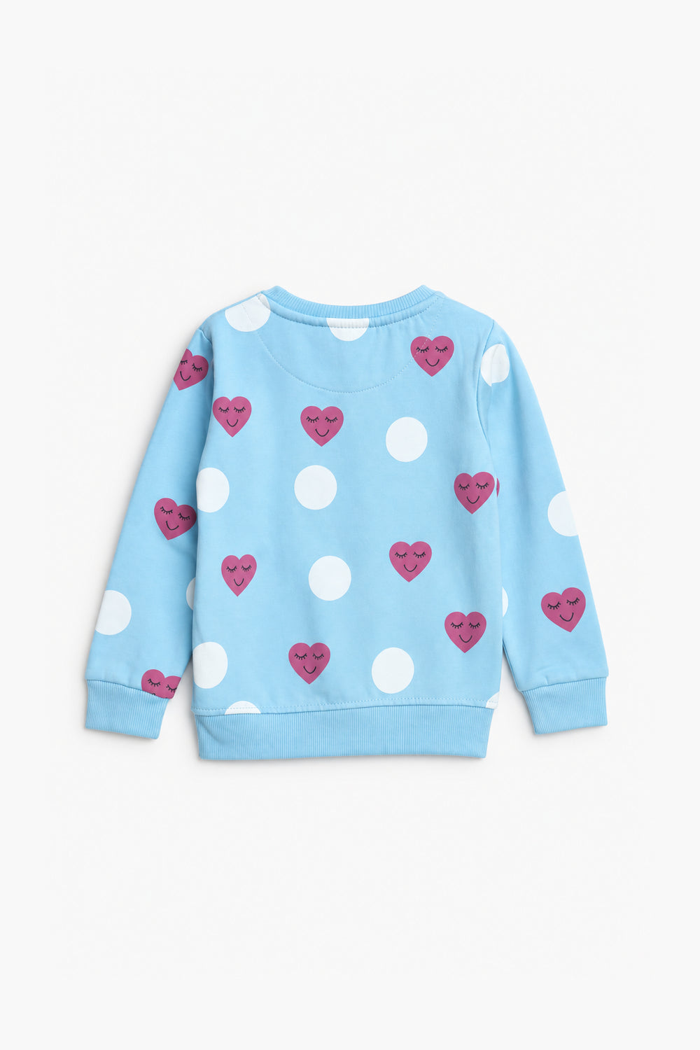 Girls Branded Graphic Sweatshirt - L/Blue