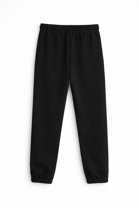 Women MO Branded Trouser - Black