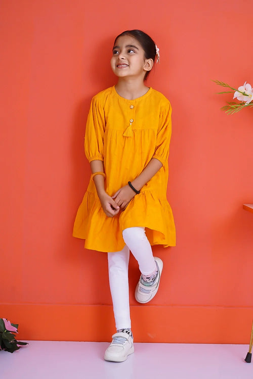 EMB JACQUARD FROCK