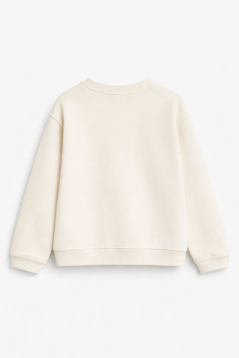 Girls Branded Graphic Sweatshirt - White