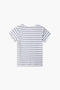 Girls Branded Graphic T-Shirt - Grey And White