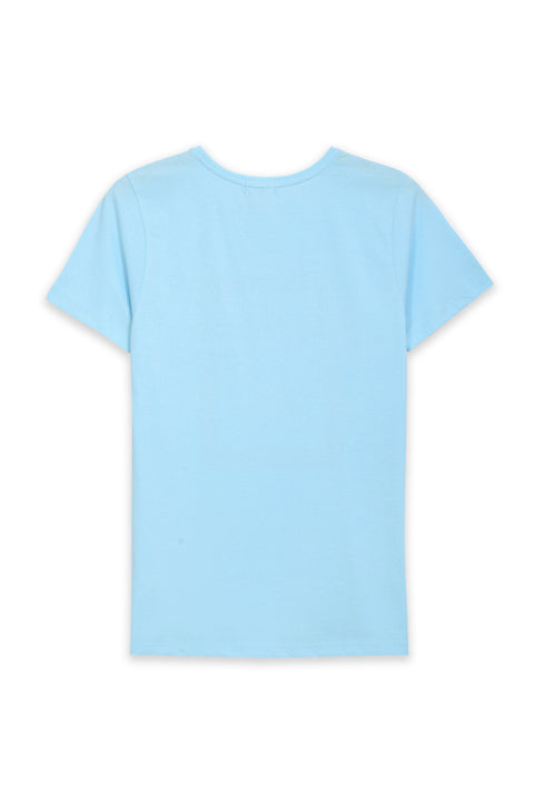Women's Graphic T-Shirt WT24#18 - L/Blue