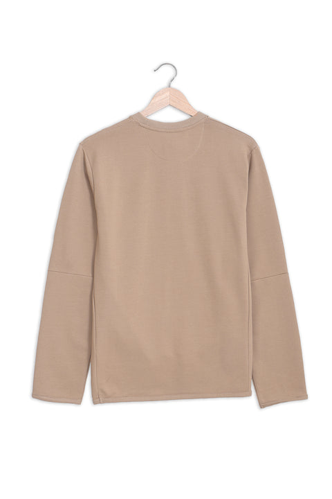 Men 5 Thread Sweatshirt MS07 - Khaki