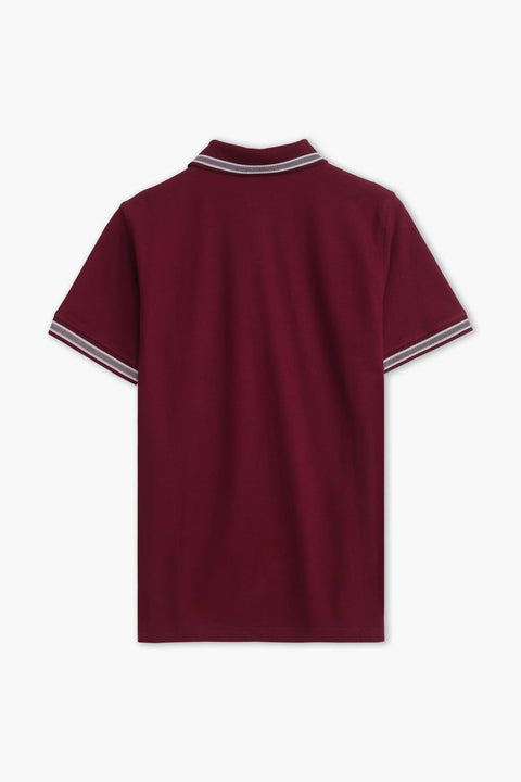 Jacquard Collar Polo