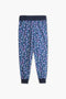 Women's Printed Jogger Trouser - D/Blue