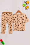 Girls Graphic Loungewear GNS03 - Peach