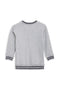 Boys Cuff Tipping Sweatshirt BS-06 - heather Grey