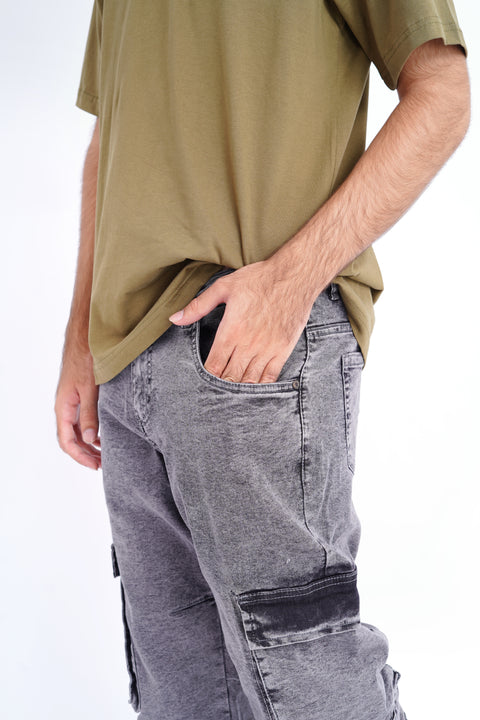 DENIM CARGO PANT