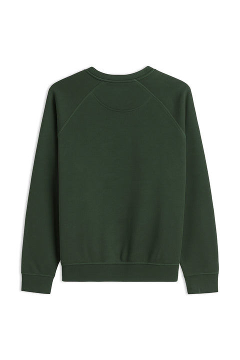 Men Branded Basic Sweatshirt - D/Green