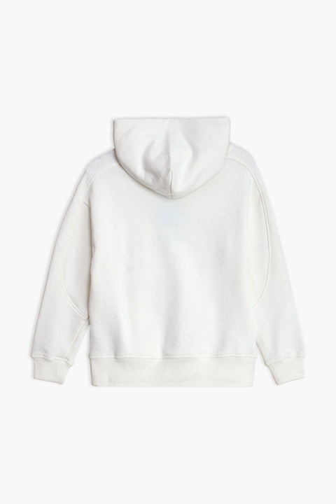 Boys Branded Pullover Hoodie - Off White