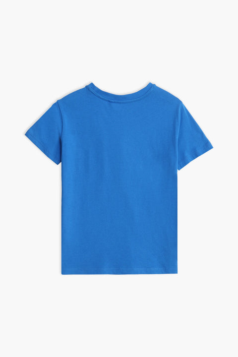 Boys Branded Graphic T-Shirt - Blue
