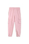 Girls Branded Terry Cargo Trouser - Pink