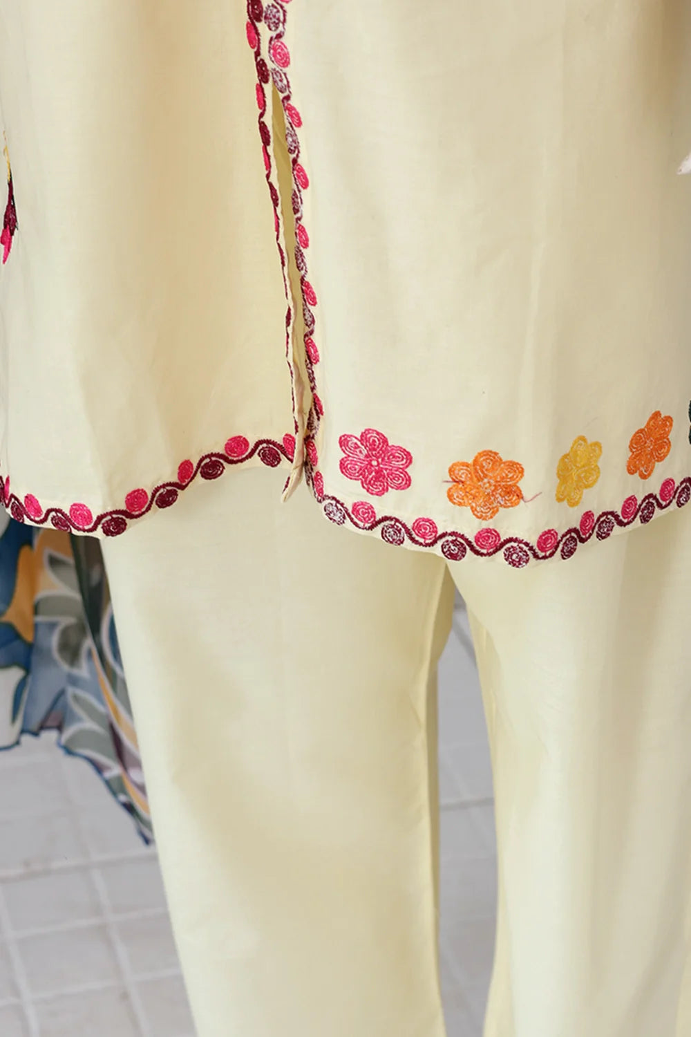 3 PIECE CAMBRIC EMB SUITS