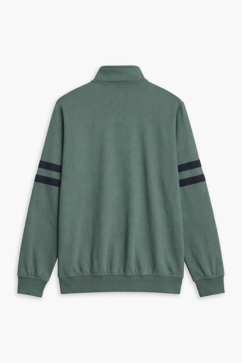 Men Branded Mock Neck - Green