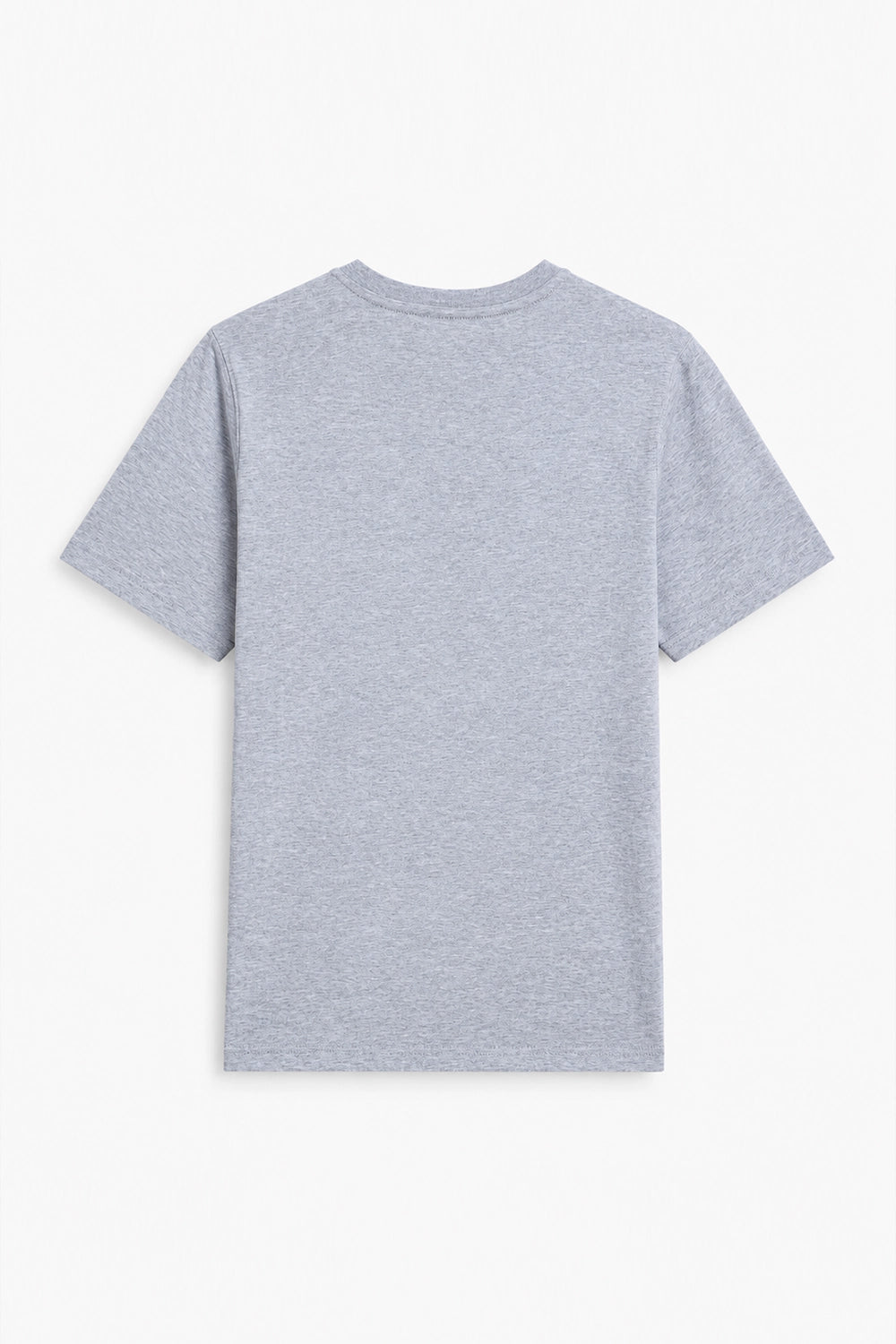 Men Branded Basic T-Shirt - Heather Grey