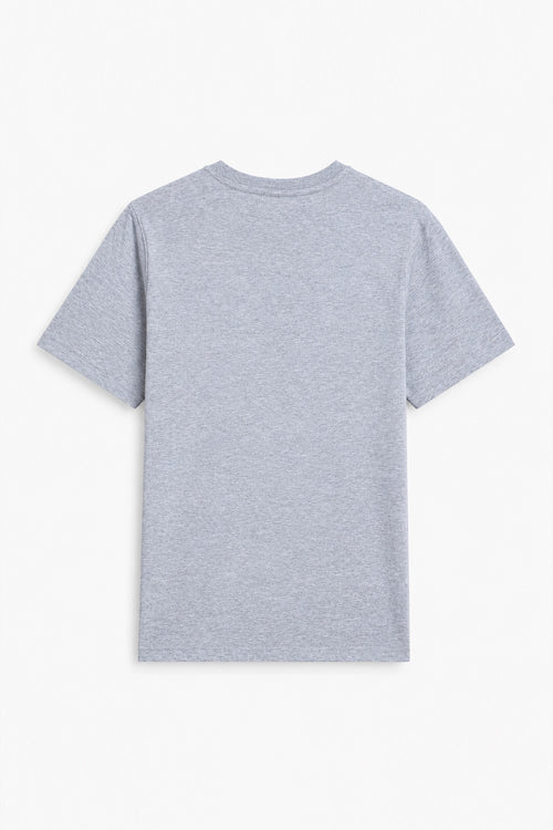 Men Branded Basic T-Shirt - Heather Grey