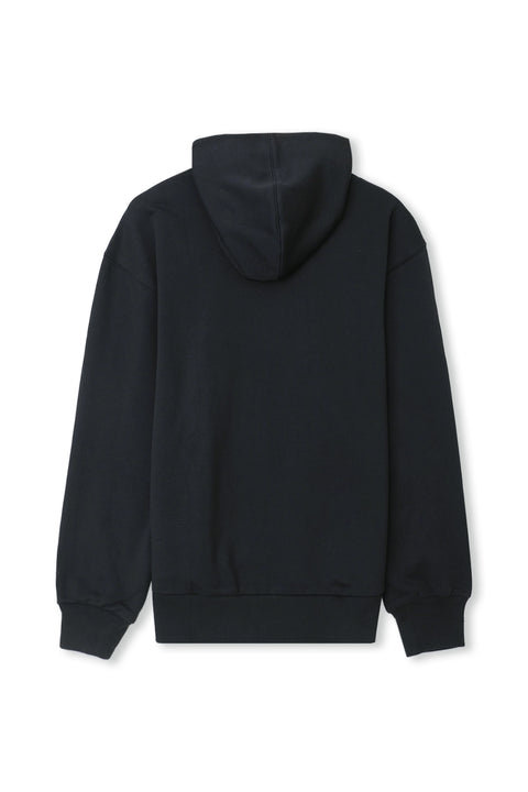 Men Branded Pull Over Hoodie - Black