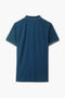 Men Branded Tipping Polo - Aqua Blue