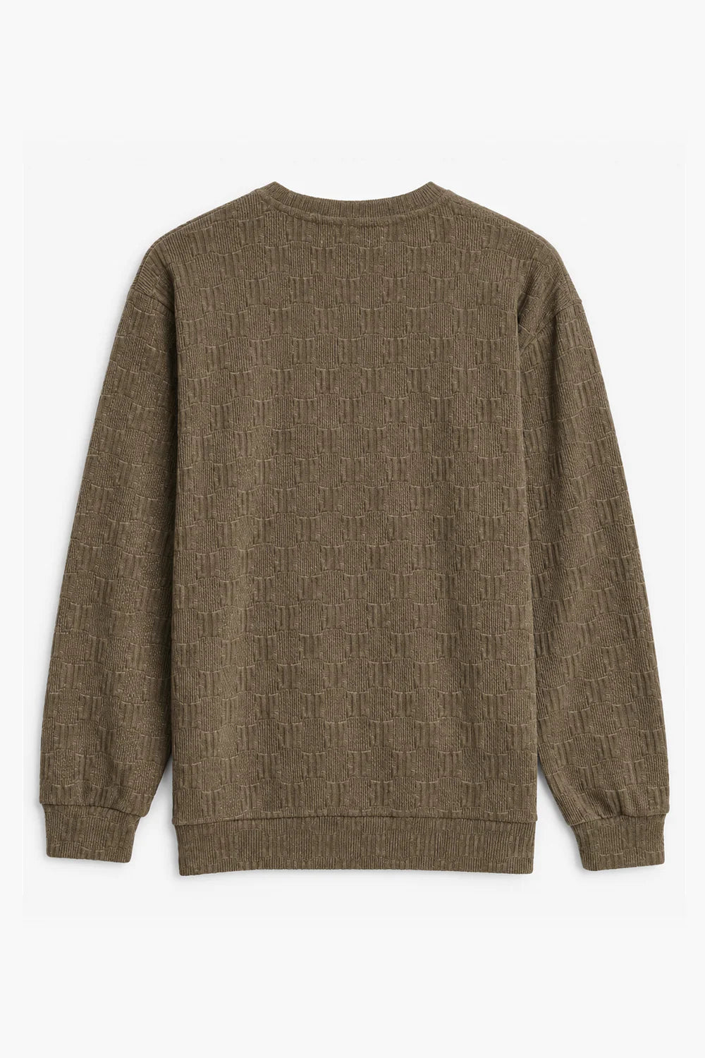 Textured Knit Sweatshirt