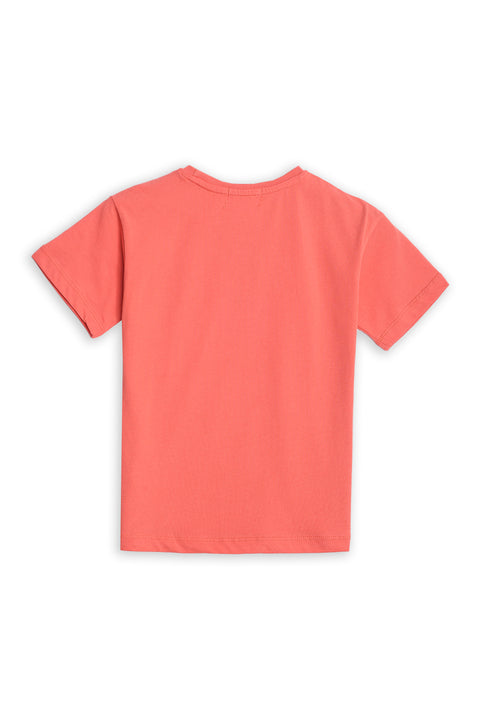Boys Graphic T-Shirt BT24#50 - Coral