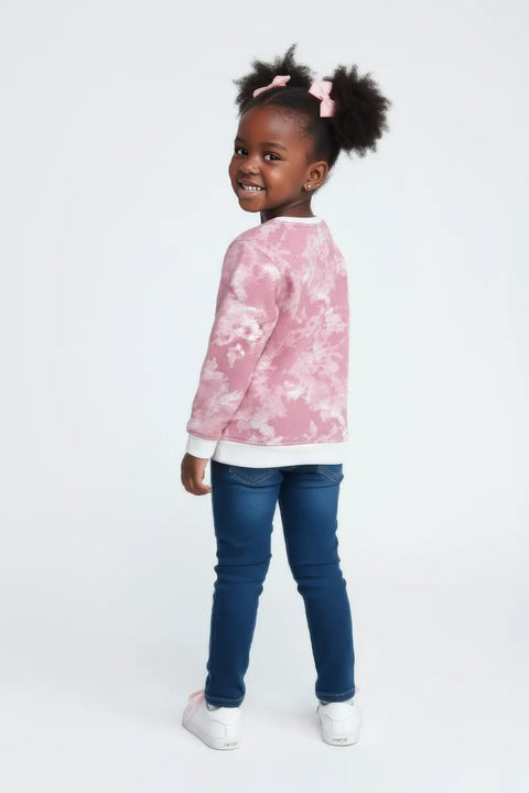 Girls Branded Tie And dye Sweatshirt