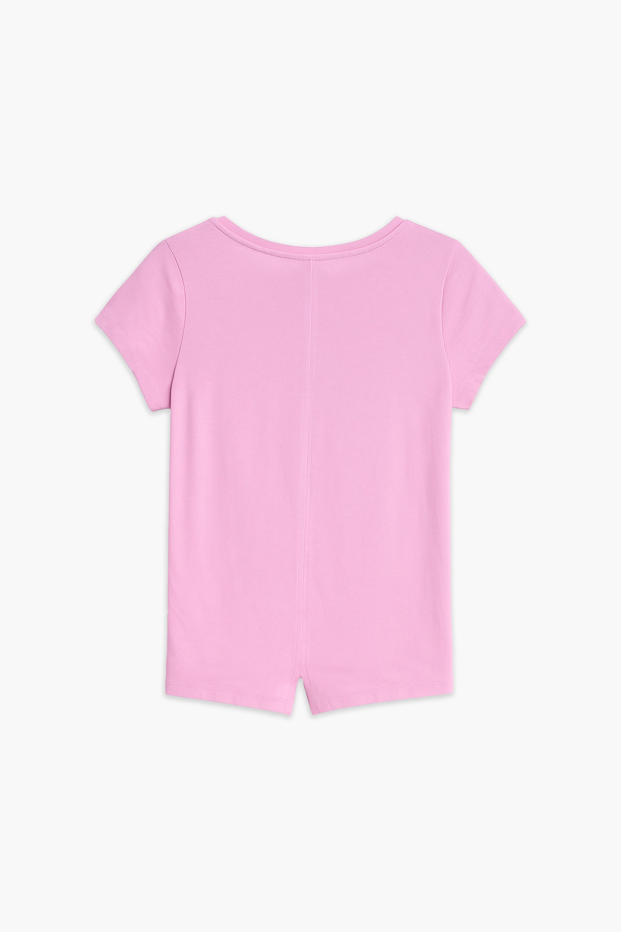 Girls Branded Graphic T-Shirt - Pink
