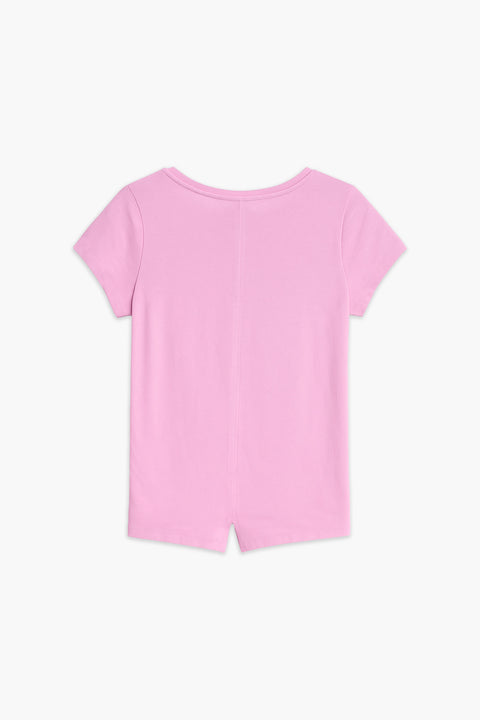 Girls Branded Graphic T-Shirt - Pink