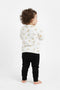 Girls Branded Graphic Sweatshirt - White