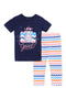 Girls Graphic Loungewear Suit GLSUIT15 - Navy