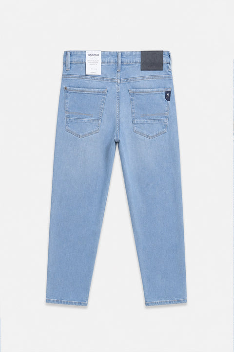 Men Branded Denim Jeans - Ice Blue