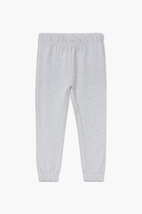 Boys Branded Terry Trouser - Heather Grey