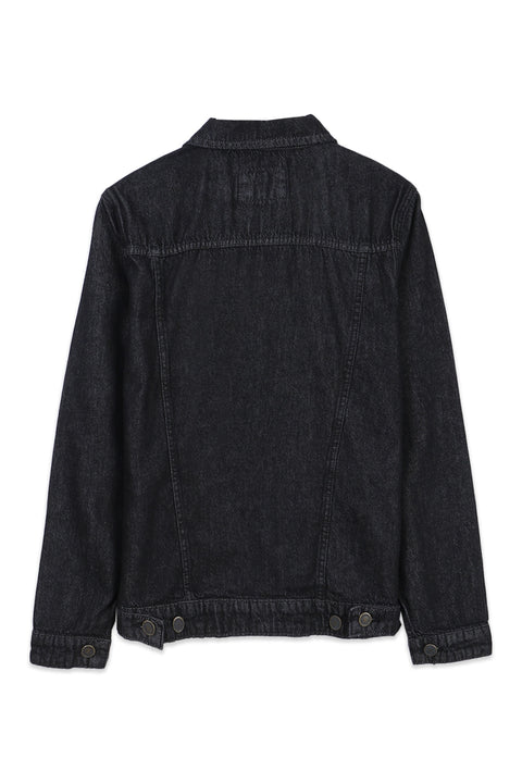 Men Denim Jacket HK00-1 - Black