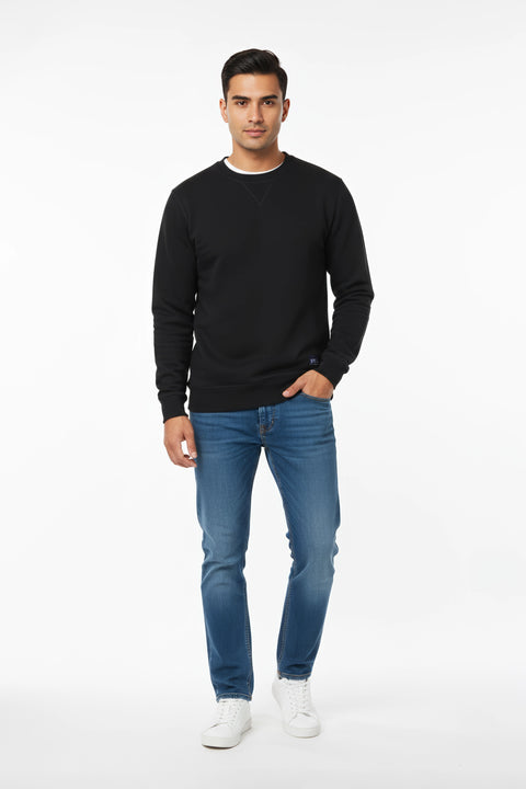 Men INV Stitch Sweatshirt MS02 - Black