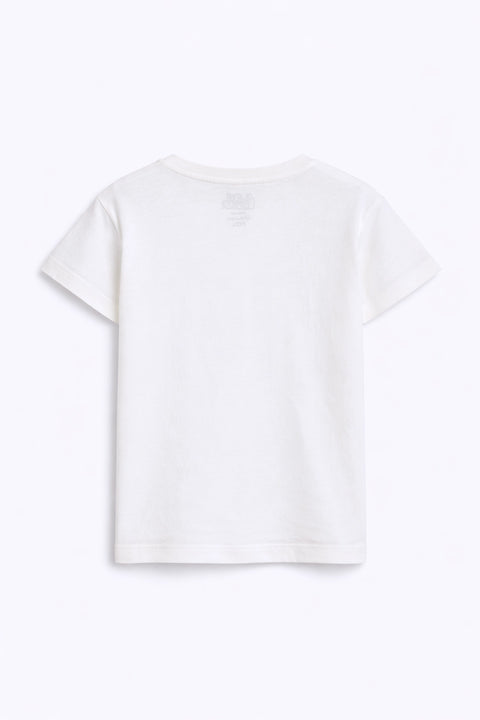 Girls Branded Graphic T-Shirt - White