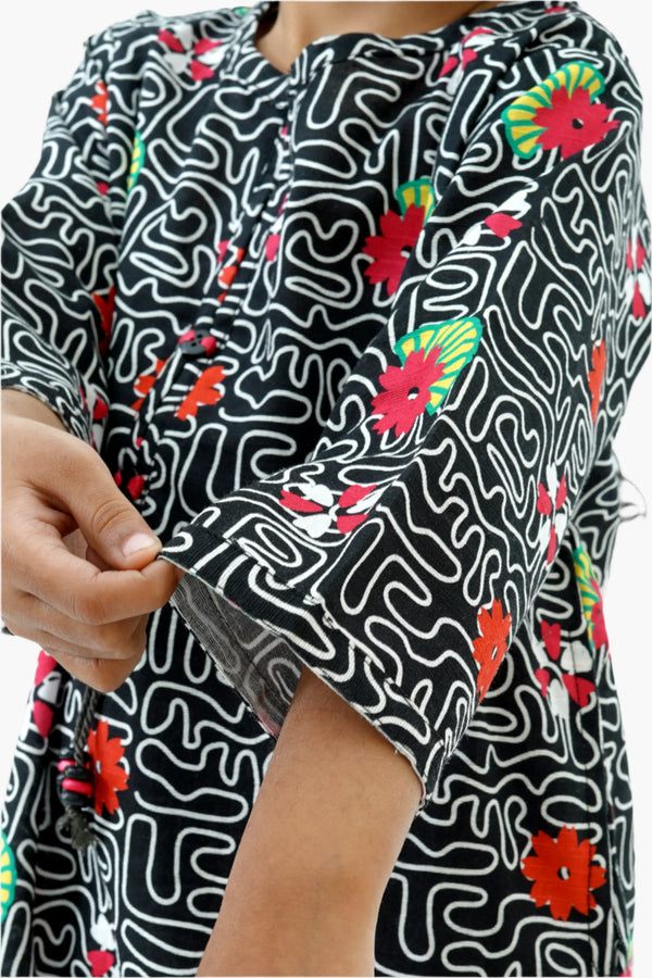 2 PIECE PRINTED KHADDAR SUIT