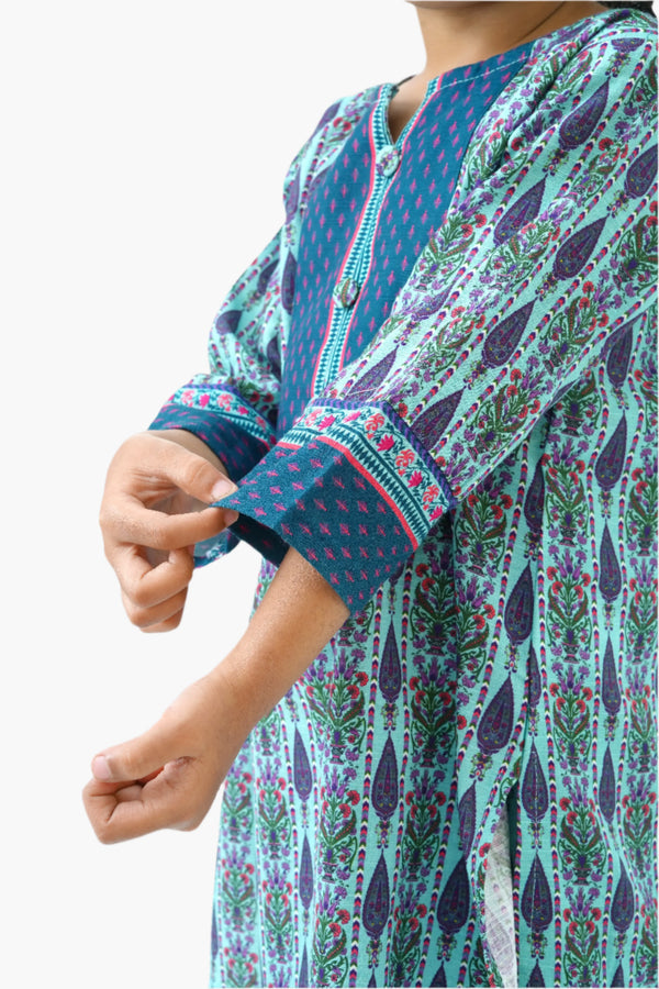 2 PIECE PRINTED KHADDAR SUIT