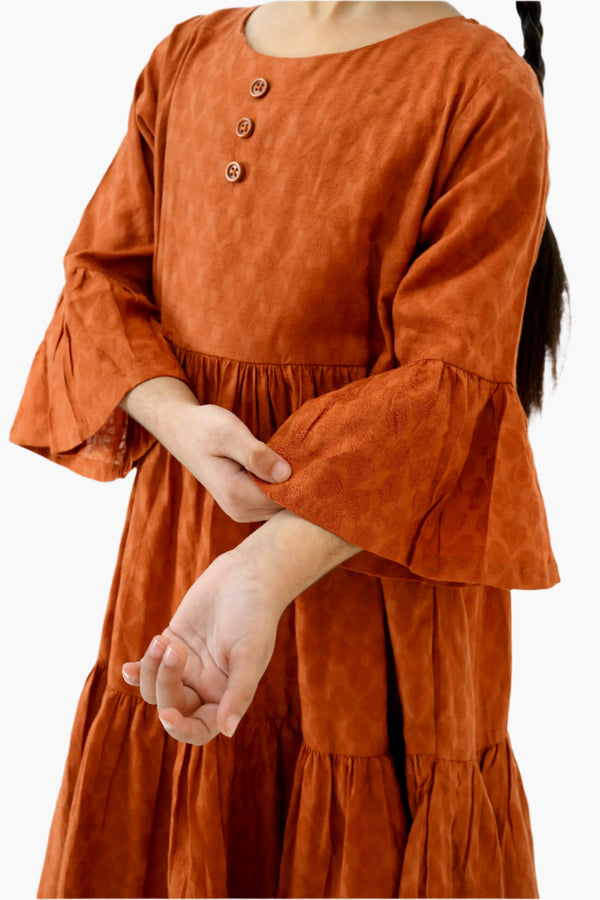 JACQUARD LONG DRESS